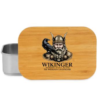 Légende viking viking marin Odin Raven Fighter - Boîte à goûter - argent - Devant