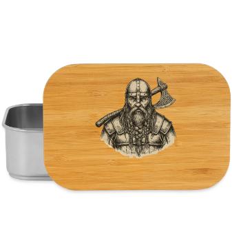 Légende viking viking marin Odin Raven Fighter - Boîte à goûter - argent - Devant