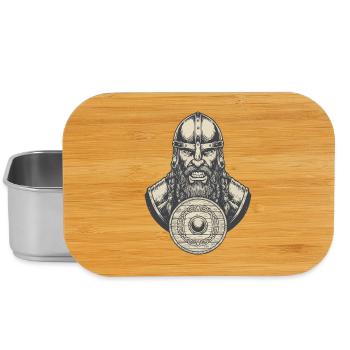 Légende viking viking marin Odin Raven Fighter - Boîte à goûter - argent - Devant