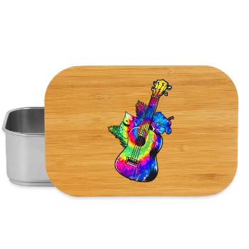 Hawaiian Ukulele Uke Tie Dye - Lunch Box - Silber - Vorne