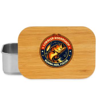 Local bait shop – Come here, Fischi - Lunch Box - silver - Front