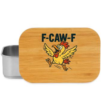 F-CAW-F | Funny duck in stress - Lunch Box - silver - Front