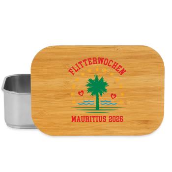 Flitterwochen Mauritius 2026 Hochzeitsreise Heirat - Lunch Box - Silber - Vorne