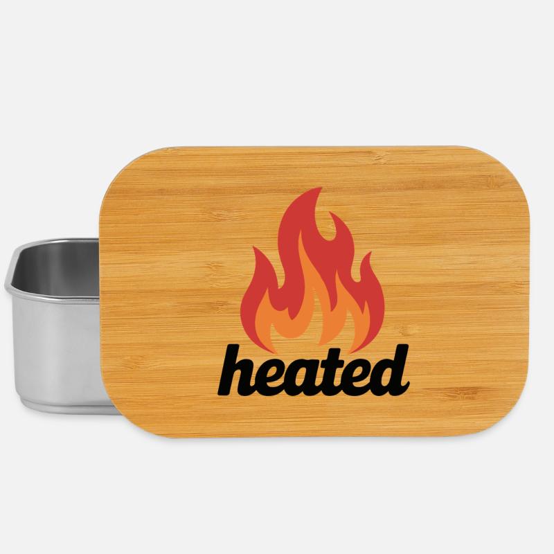 Flame Heat Emblem - Lunch Box - silver