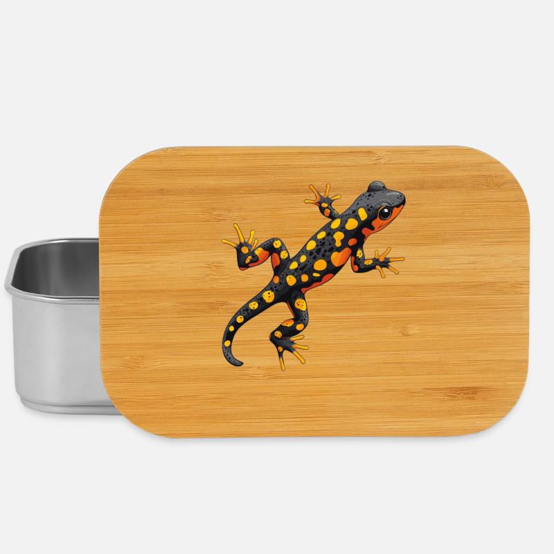 Feuersalamander Salamander - Lunch Box - Silber