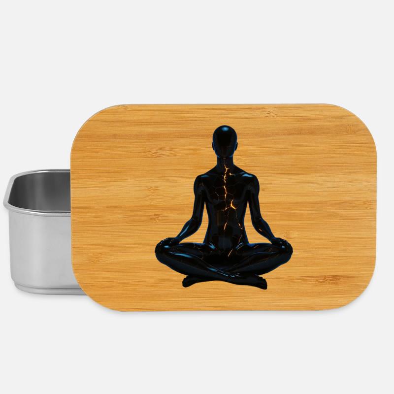 Conception de méditation - Boîte à goûter - argent