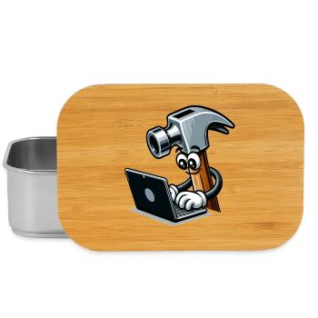 HammerCode: Werkzeug trifft Bits - Lunch Box - Silber - Vorne