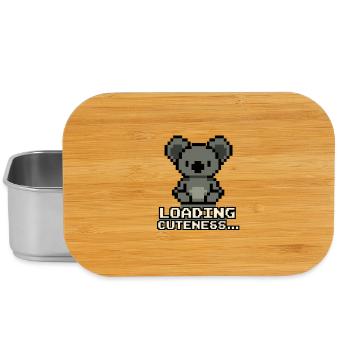Pixelkoala Loading Cuteness - Lunch Box - Silber - Vorne