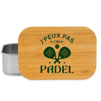 I can't I have padel - Lunch Box - silver - Front