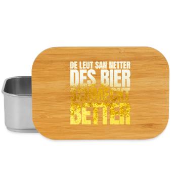 Tyrol Beer tastes better - Lunch Box - silver - Front