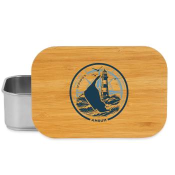 Amrum | Quand l’île appelle - Vagues de la mer du Nord - Boîte à goûter - argent - Devant