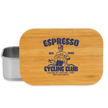 Espresso Cycling Club Vintage Logo - Lunch Box - silver - Front
