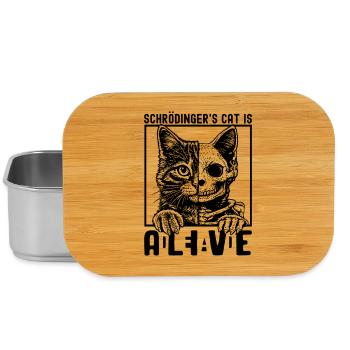 Schrödinger's Cat Dead And Alive - Lunch Box - Silber - Vorne