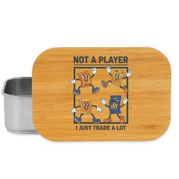 Not A Player I Just Trade A Lot Trading Card - Lunch Box - silver - Front