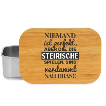 Nobody is perfect - Styrian harmonica - Lunch Box - silver - Front