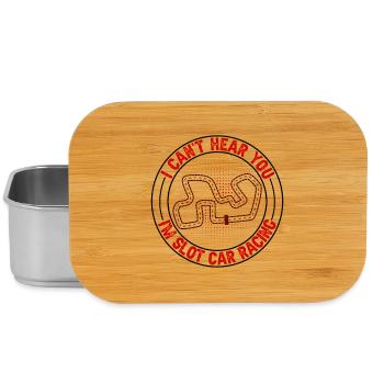 Can`t Hear You I`m Slot Car Racing Gift Idea - Lunch Box - Silber - Vorne