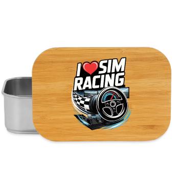Ich liebe Sim Racing - Lunch Box - Silber - Vorne