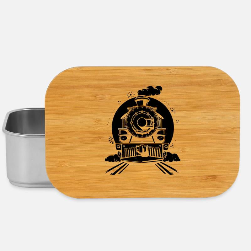 Locomotive à vapeur - Boîte à goûter - argent