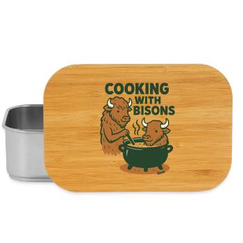 Kochen mit Bisons - Lunch Box - Silber - Vorne