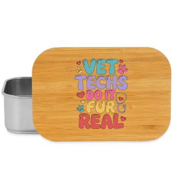 Vet Techs Do It Fur Real Veterinary Assistant - Lunch Box - Silber - Vorne