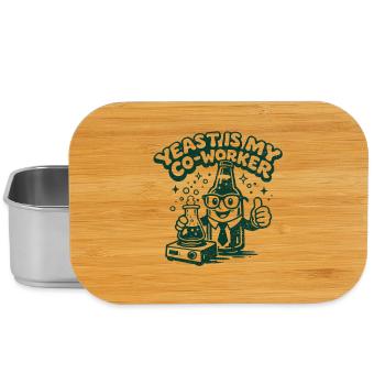 Yeast is my colleague | Brewer Humor - Lunch Box - silver - Front