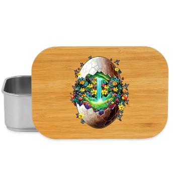 Eostre Frühlingsmond Frohes Oster-Ostara-Segen - Lunch Box - Silber - Vorne