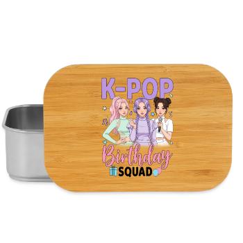 K-Pop Birthday Squad - Lunch Box - silver - Front