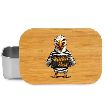 Freche Möwe Spruch Norddeutscher Humor - Lunch Box - Silber - Vorne