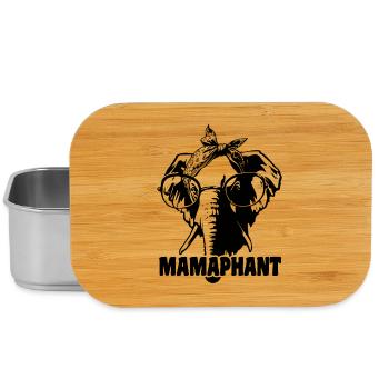 Mamaphant Elefant zum Muttertag - Lunch Box - Silber - Vorne