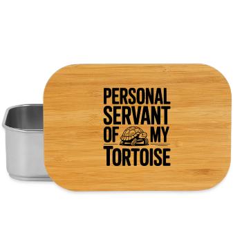 Personal Servant of my Tortoise - Lunch Box - silver - Front
