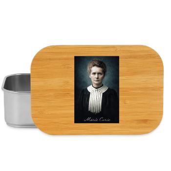 Marie Curie Portrait - Lunch Box - silver - Front