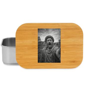 Marcus Aurelius Self-Portrait - Lunch Box - silver - Front