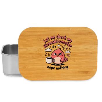 Let Me Check My Giveashitometer Nope Nothing - Lunch Box - silver - Front