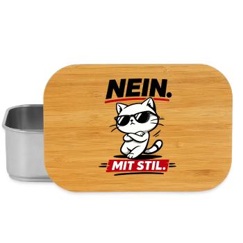 Coole Katze mit Stil lustig für Katzenfans - Lunch Box - Silber - Vorne