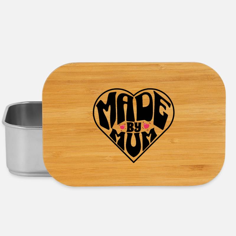 Made By Mum – Perfektes Muttertagsgeschenk - Lunch Box - Silber