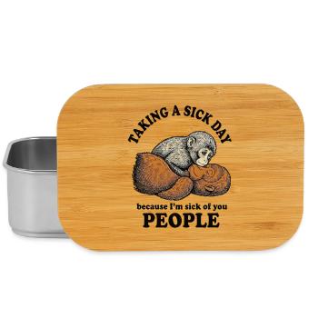 Taking a sick day Baby Monkey Punch - Lunch Box - Silber - Vorne