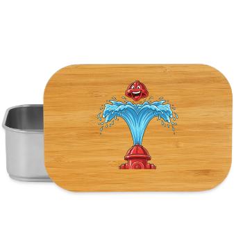 Herzsprudel aus Hydrant - Lunch Box - Silber - Vorne