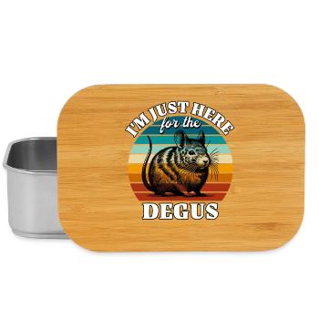 Lustige Degu Sprüche - Lunch Box - Silber - Vorne