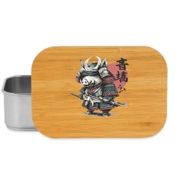 Boar Samurai in Armor Katana - Lunch Box - silver - Front