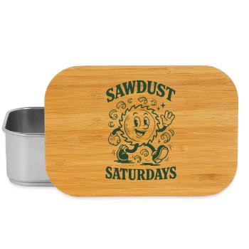 Sawdust on Saturdays | Woodwork DIY - Lunch Box - silver - Front