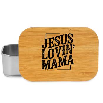 Jesus Lovin' Mama — God Faith Church Christian - Lunch Box - silver - Front