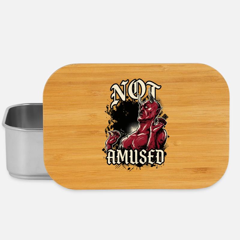 Roter Teufel Not Amused Lustig - Lunch Box - Silber