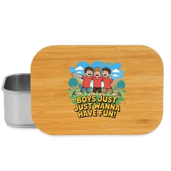 Drei Jungen Outdoor-Spaß - Lunch Box - Silber - Vorne