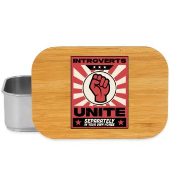 Introverts unite - Lunch Box - silver - Front