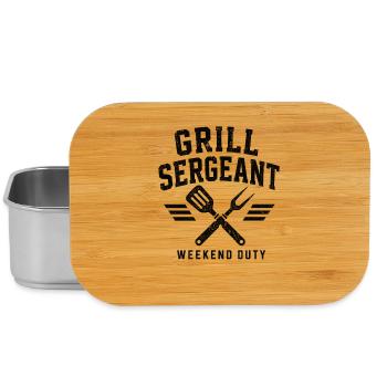 Grill Sergeant BBQ Shirt - Lunch Box - Silber - Vorne