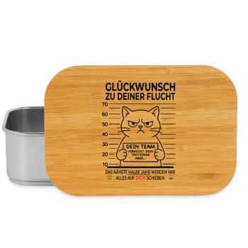 Lustiges Abschiedsgeschenk Kollegen - Lunch Box - Silber - Vorne
