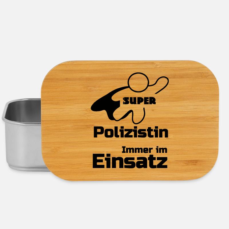 Super Polizistin Geschenk - Lunch Box - Silber