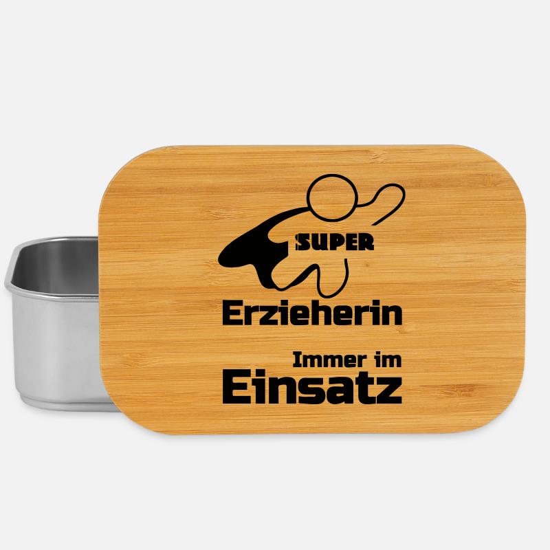 Super Erzieherin Geschenk - Lunch Box - Silber