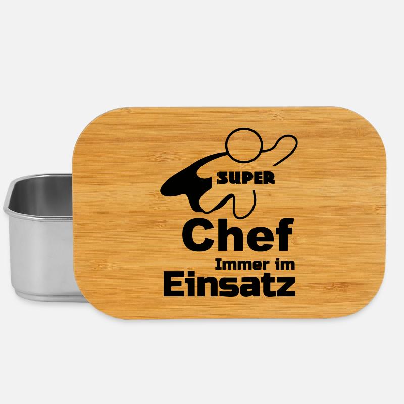 Super Chef Geschenk - Lunch Box - Silber