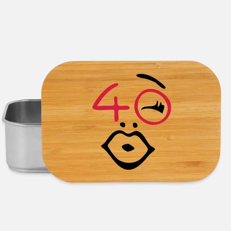 Wow, finally 40! - Lunch Box - silver